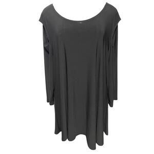 1XL Come N See Cold Shoulder Black Pullover Top Shirt Womens